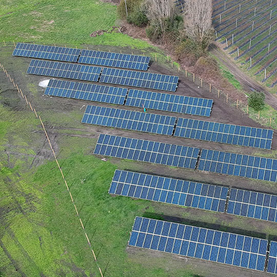 Proyecto energía solar vega larga hortifrut